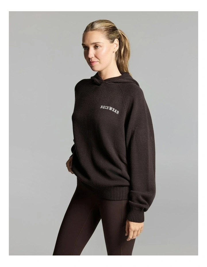 Heritage Knit Hoodie Cocoa image 3