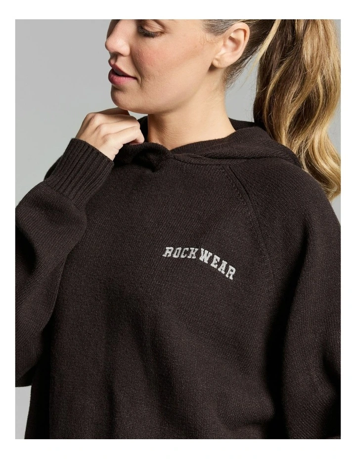 Heritage Knit Hoodie Cocoa image 5