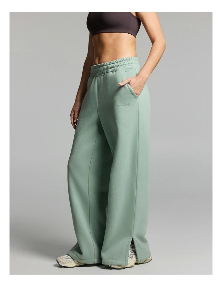 Luxe Fleece Wide Leg Pants Matcha image 3