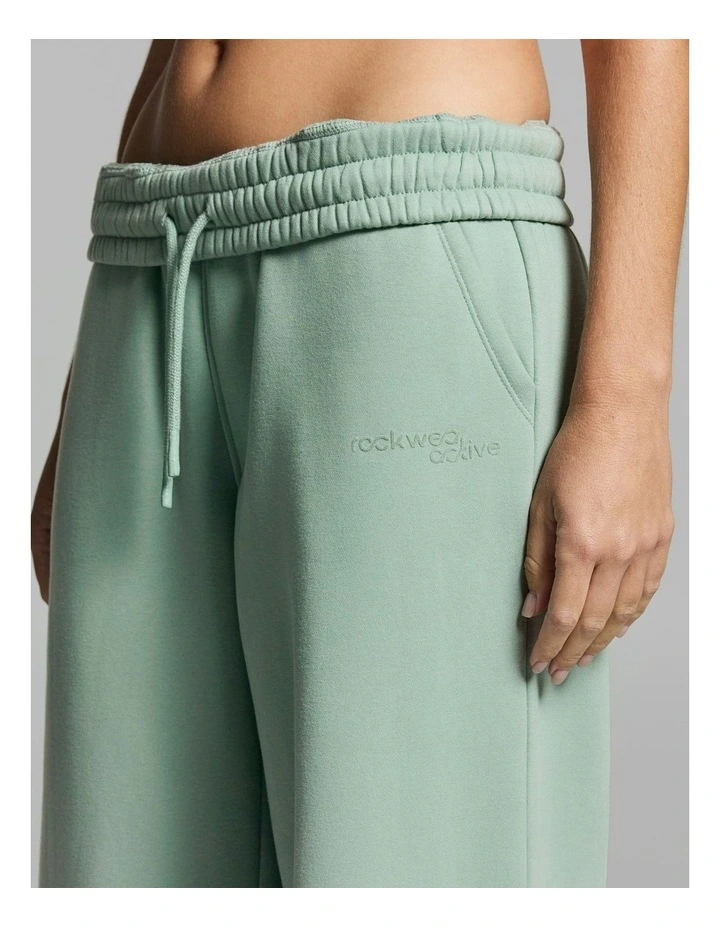 Luxe Fleece Wide Leg Pants Matcha image 5