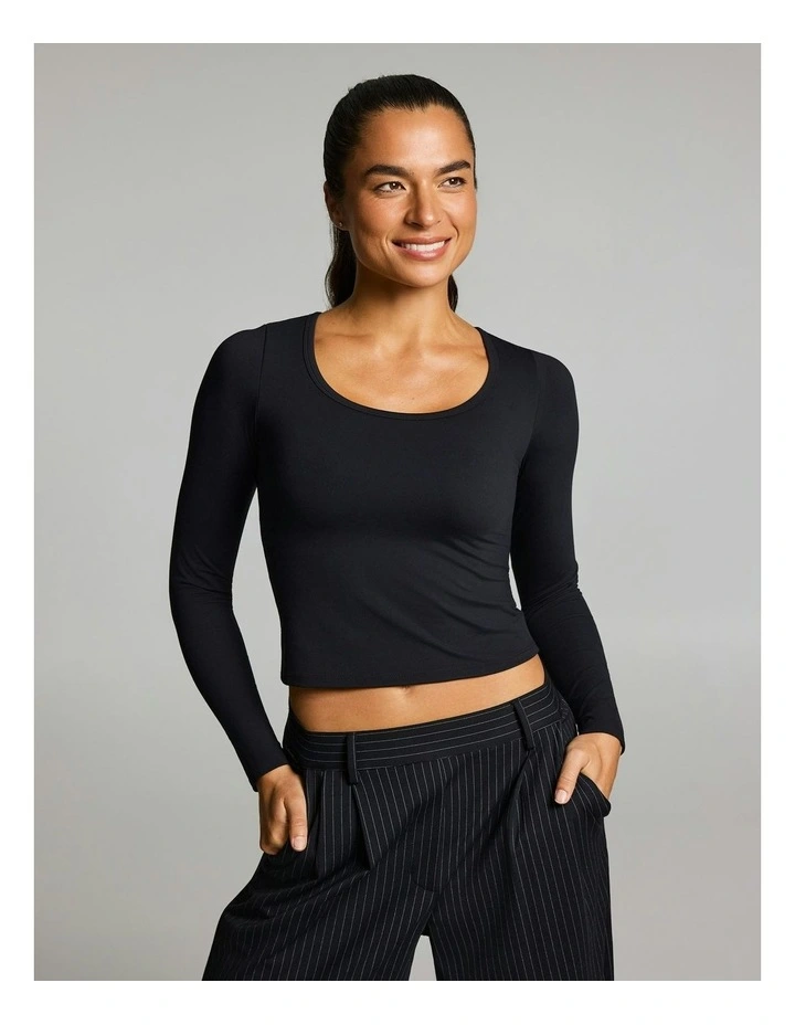 Base One Support Long Sleeve Black image 1