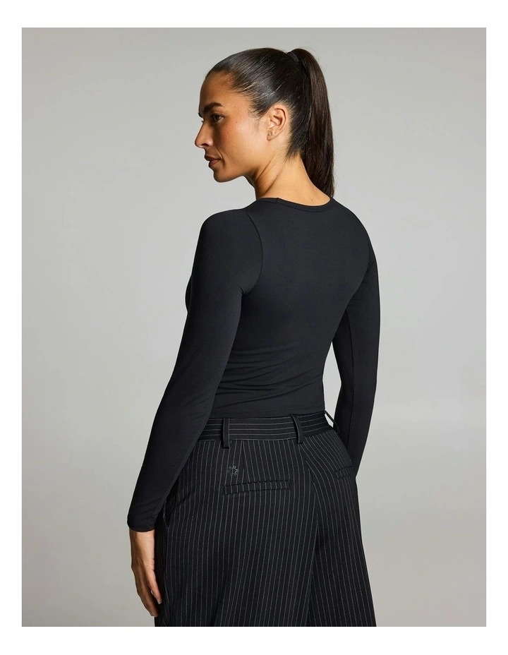 Base One Support Long Sleeve Black image 2