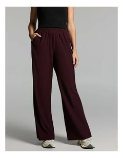 At Leisure Straight Leg Pants Cherry Cola