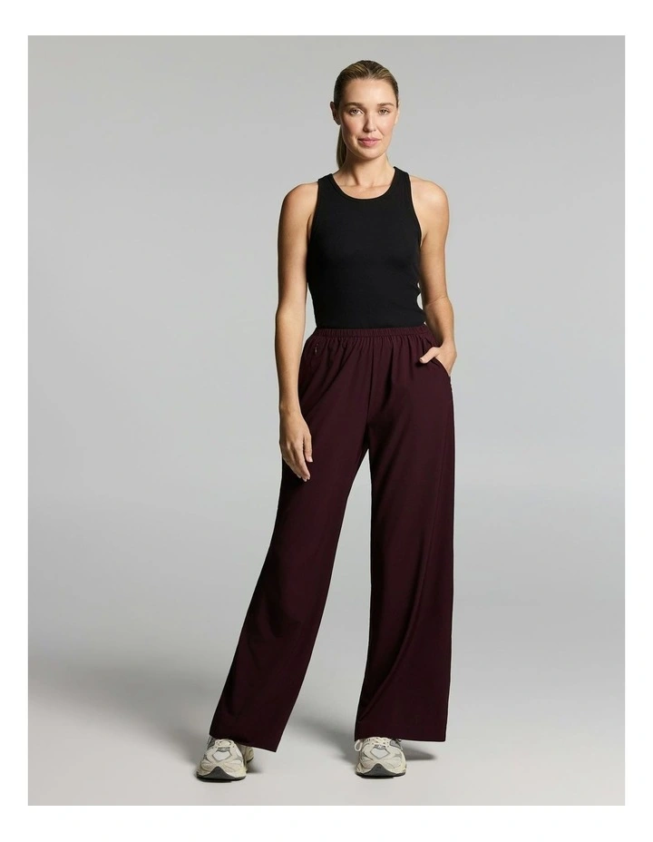 At Leisure Straight Leg Pants Cherry Cola image 5