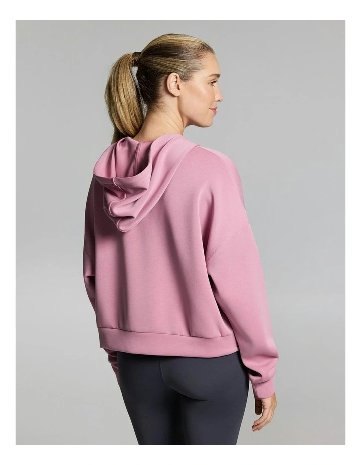 Travel Half Zip Hoodie Dusty Pink image 2
