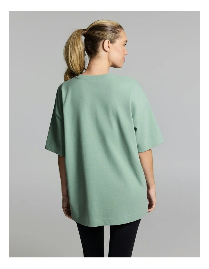 Luxe Brushed Oversize Tee Matcha image 2