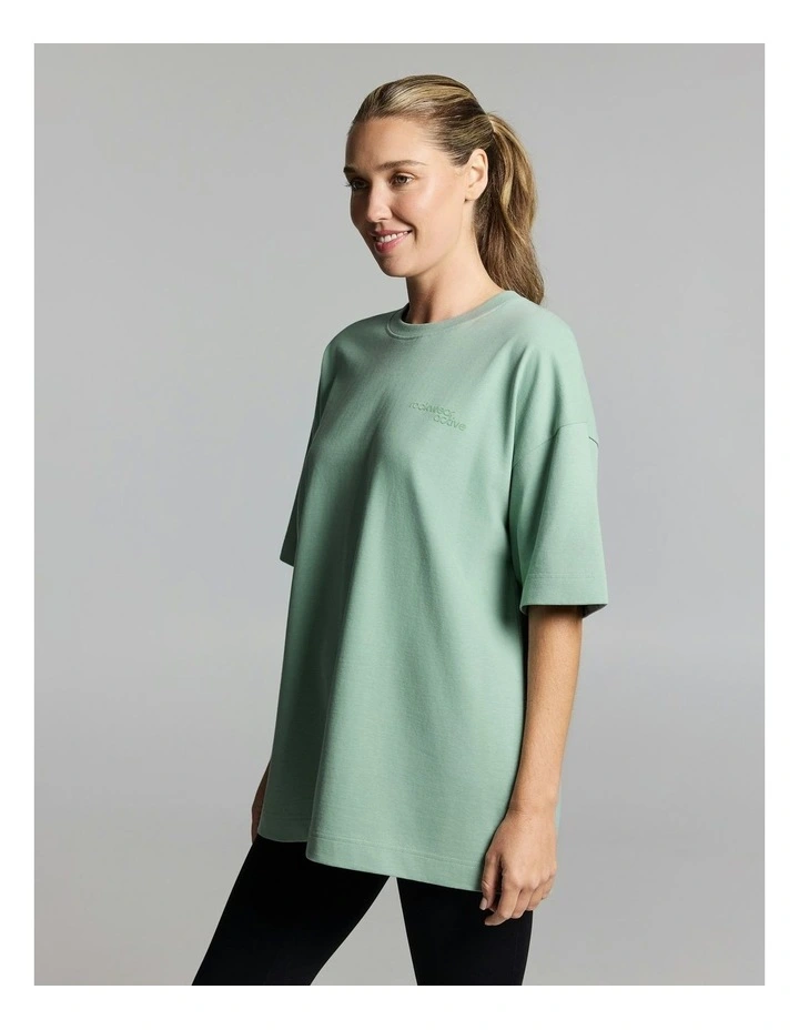 Luxe Brushed Oversize Tee Matcha image 3