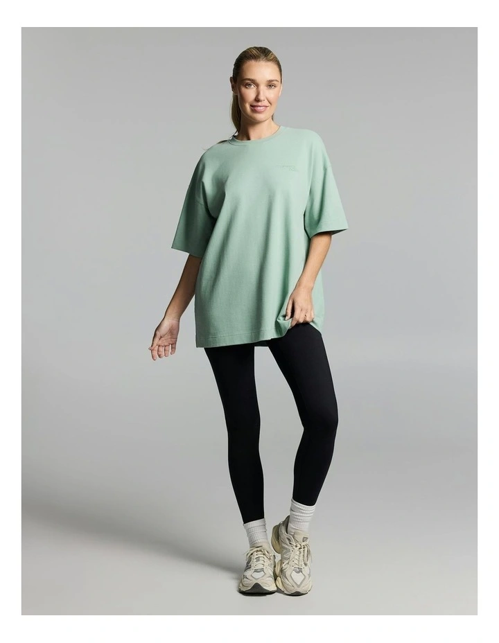 Luxe Brushed Oversize Tee Matcha image 5