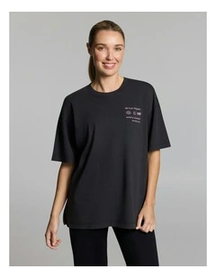 Loose Fit Tee Black Acid