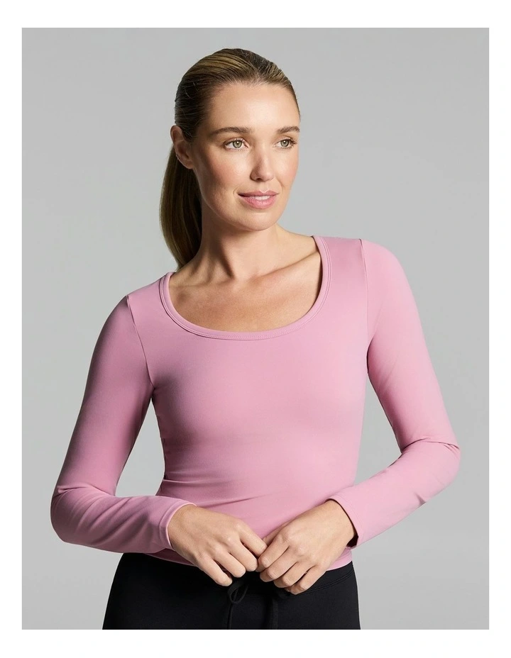 Base One Support Long Sleeve Dusty Pink image 4