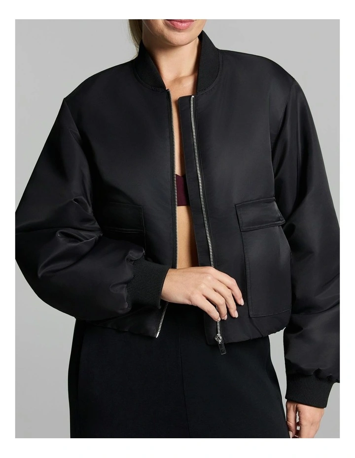 Bomber Jacket Black image 5