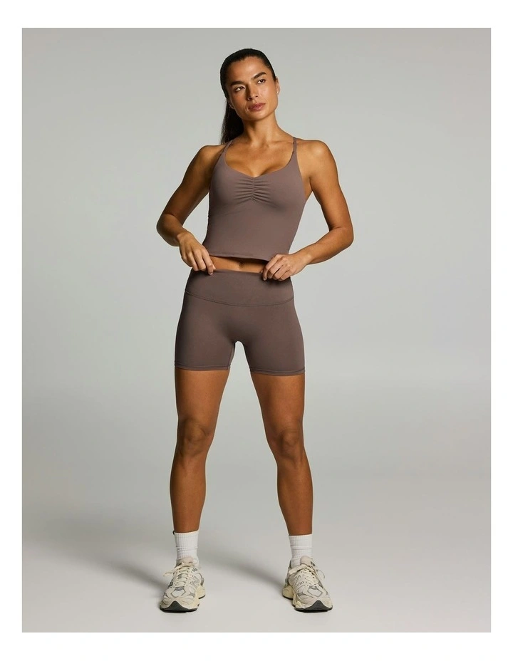 Sculpt Mid Thigh Tight Milk Choc image 5