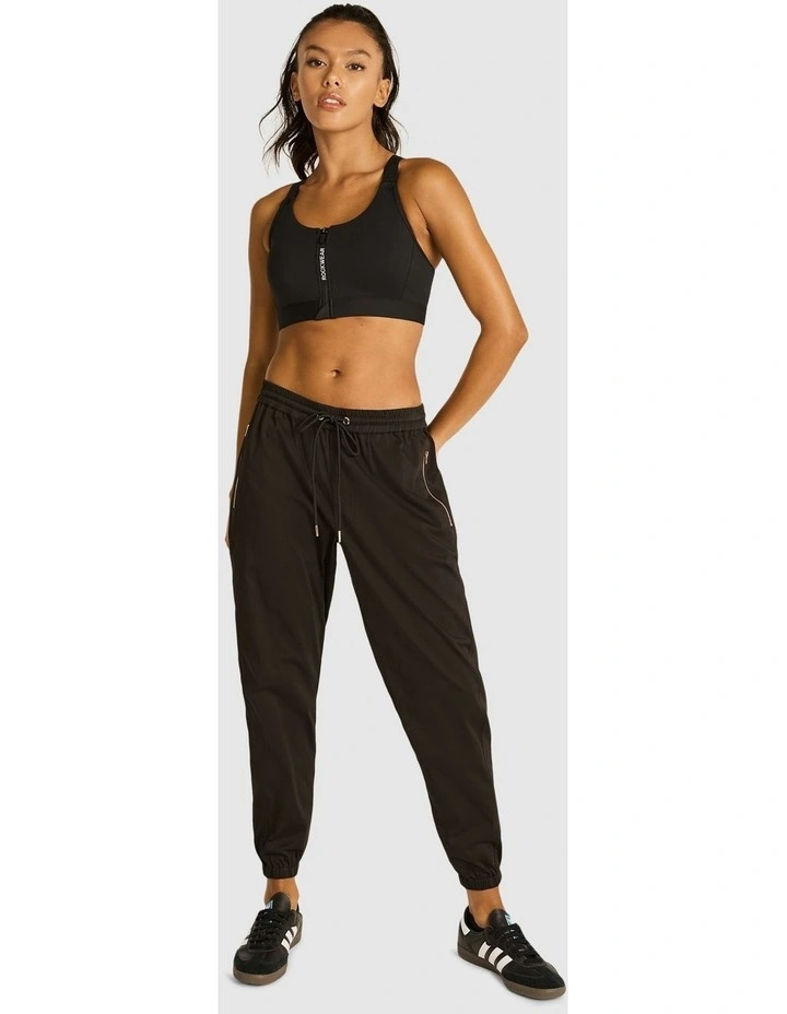 Woven Drawstring Pants Black image 5
