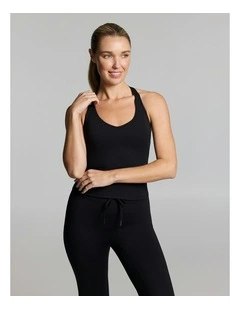 Base One Support Singlet Black