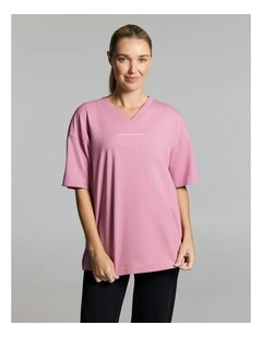 Home Game Oversize Tee Dusty Pink