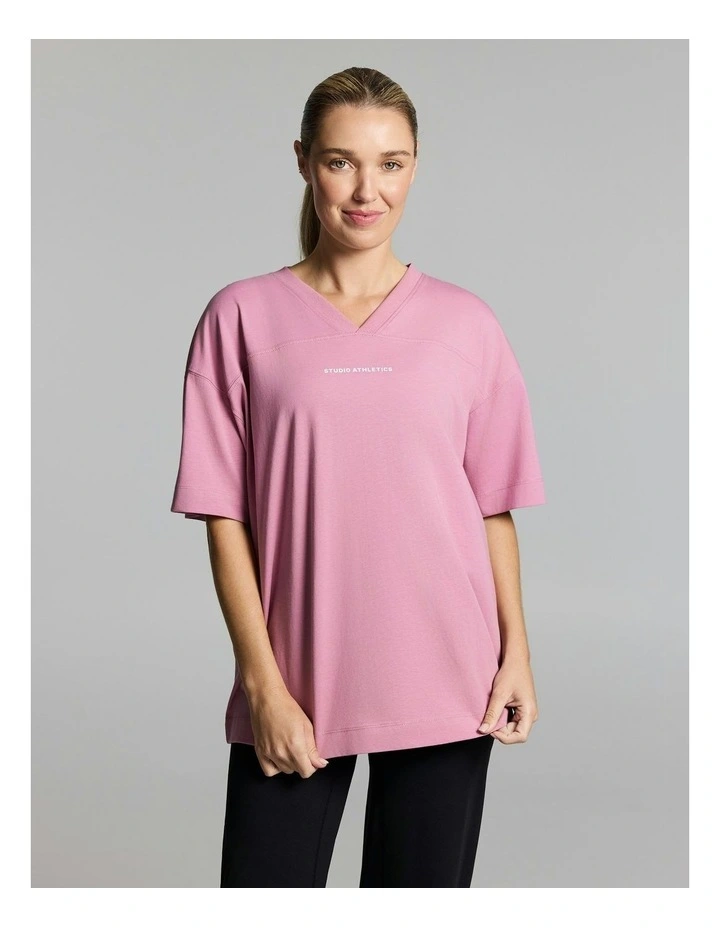 Home Game Oversize Tee Dusty Pink image 1