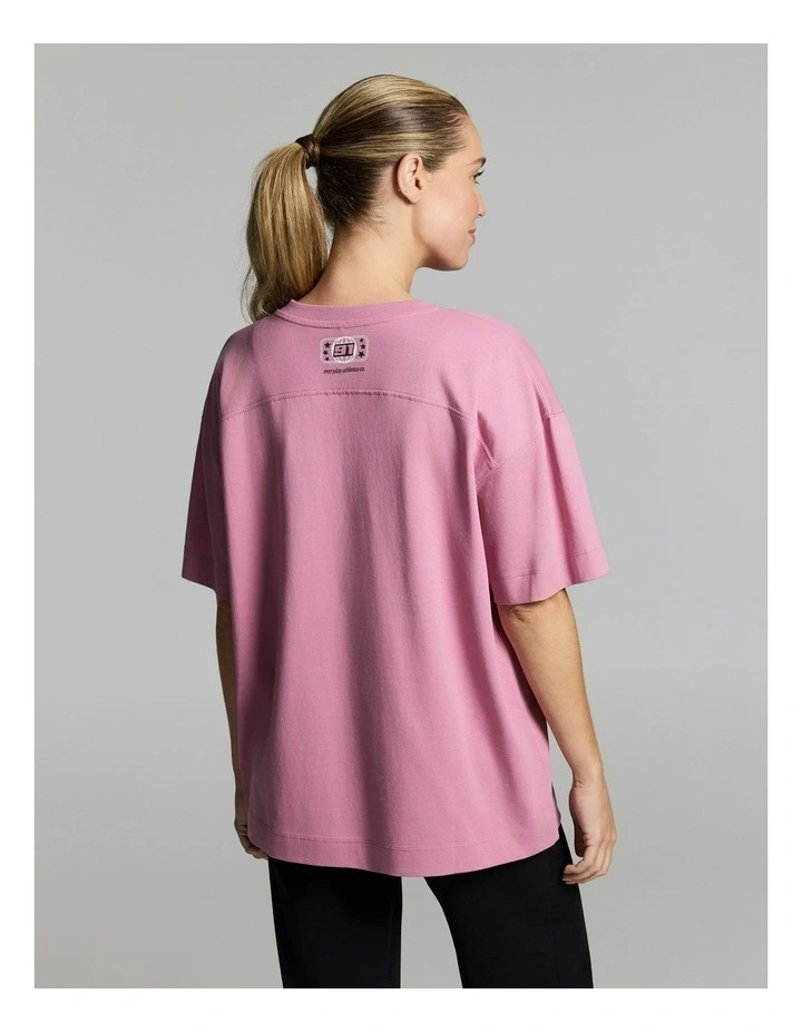 Home Game Oversize Tee Dusty Pink image 2