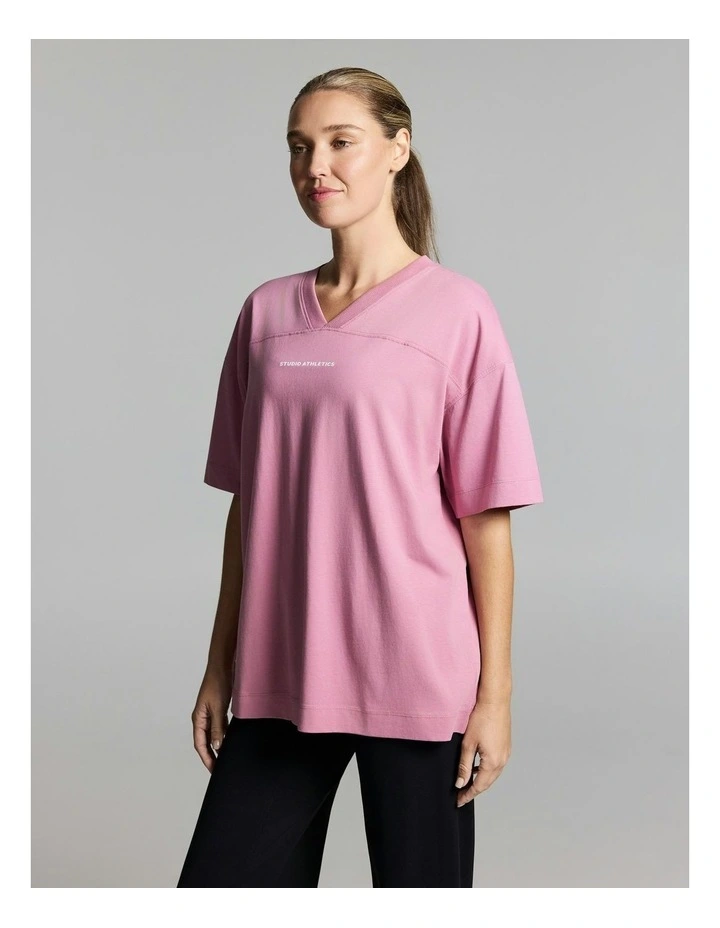 Home Game Oversize Tee Dusty Pink image 3