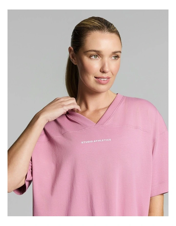 Home Game Oversize Tee Dusty Pink image 5