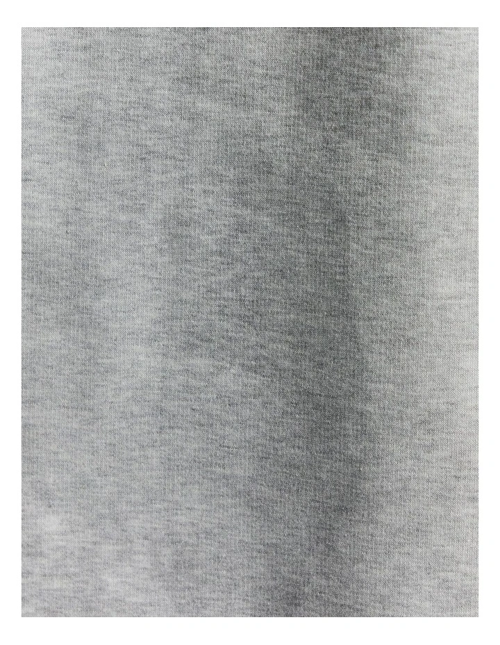 Cosy Fleece Collared Sweatshirt Mid Grey Marle image 4