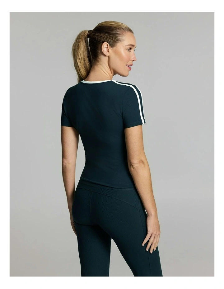 Base One Moto Tee Teal image 2