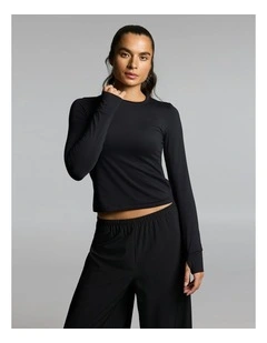 Activate Brushed Long Sleeve Black