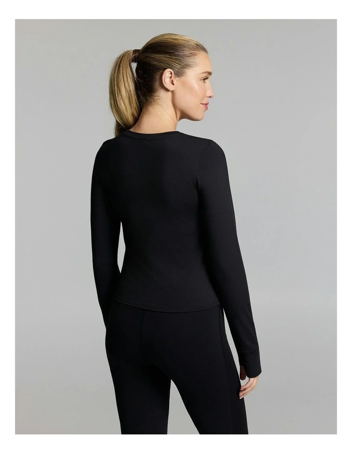 Activate Brushed Long Sleeve Black image 2