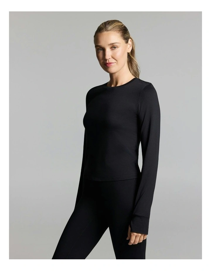 Activate Brushed Long Sleeve Black image 3
