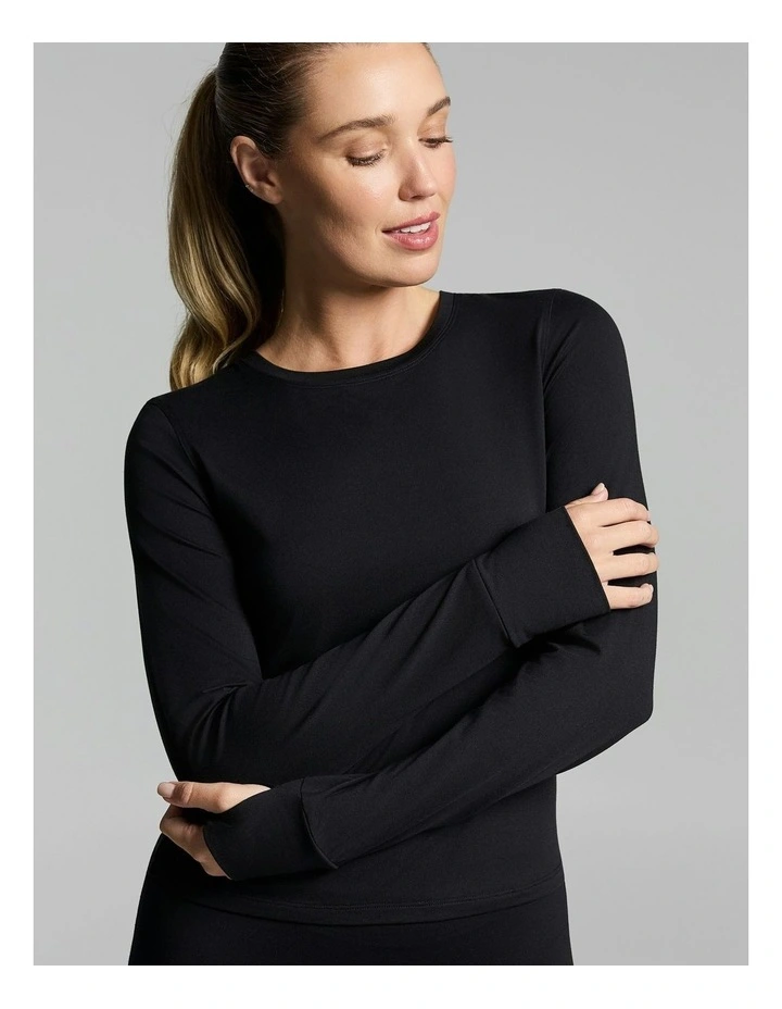 Activate Brushed Long Sleeve Black image 4