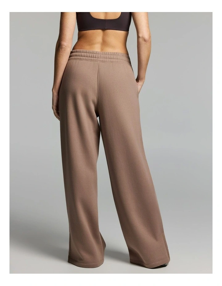 Luxe Fleece Wide Leg Pants Coffee image 2