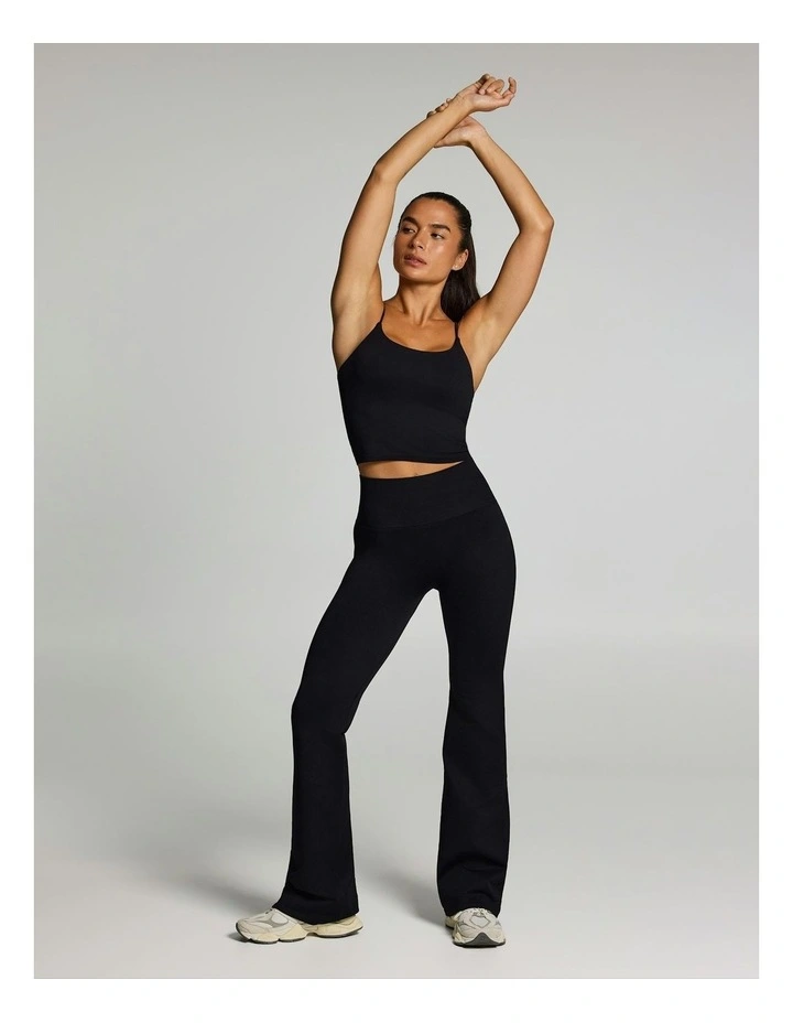 Seamless Flared Tights Black image 5