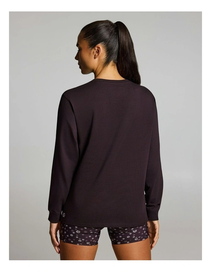 Loose Fit Long Sleeve Tee Boysenberry image 2