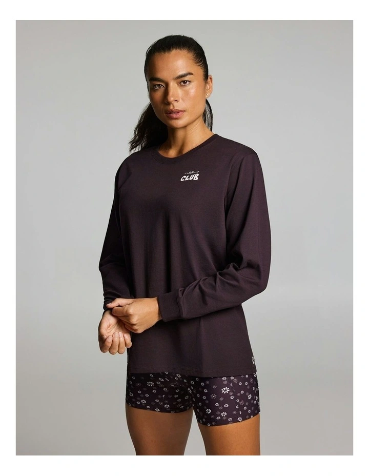 Loose Fit Long Sleeve Tee Boysenberry image 3