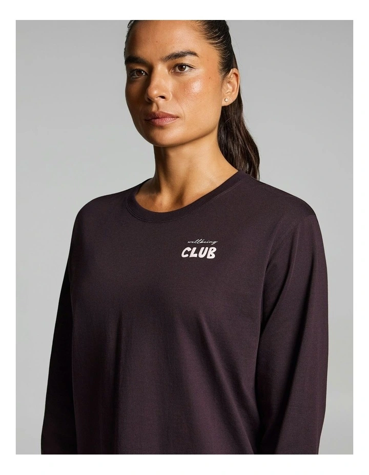 Loose Fit Long Sleeve Tee Boysenberry image 4
