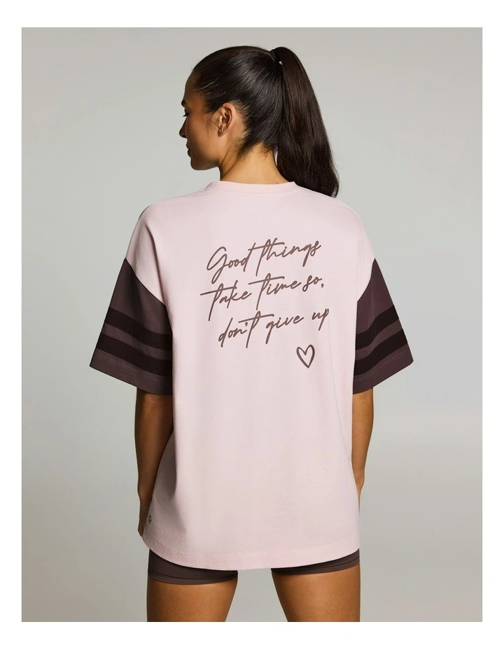 Oversize Blocked Tee Pink Lemonade image 2