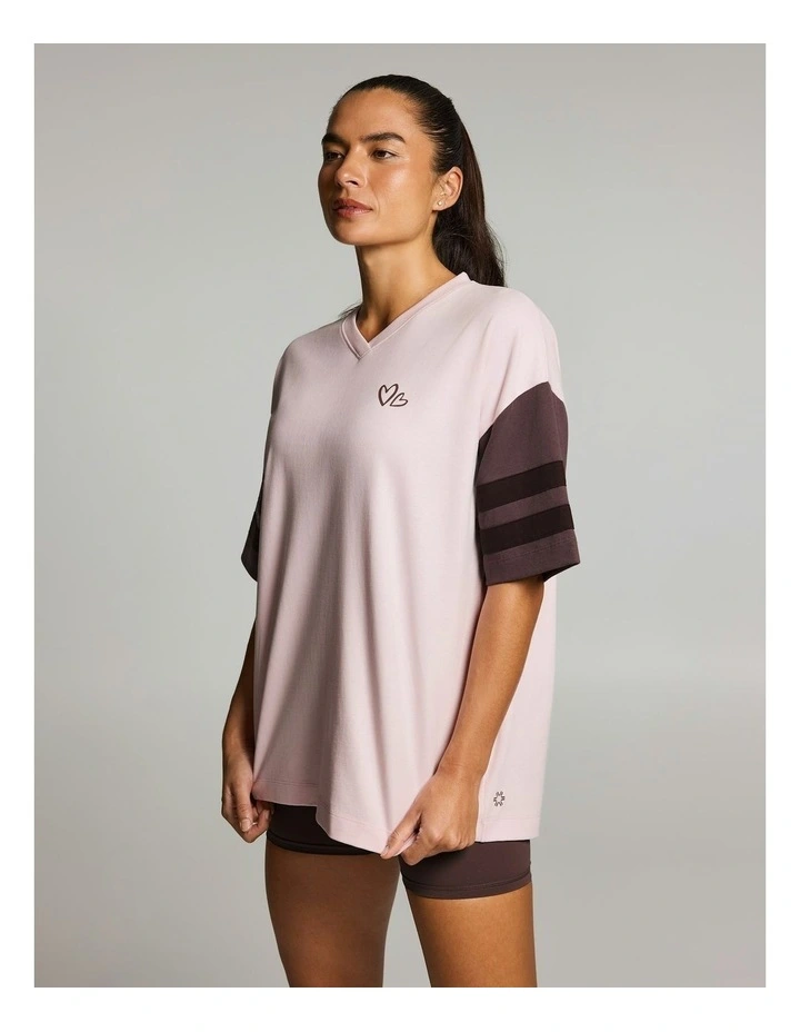 Oversize Blocked Tee Pink Lemonade image 3