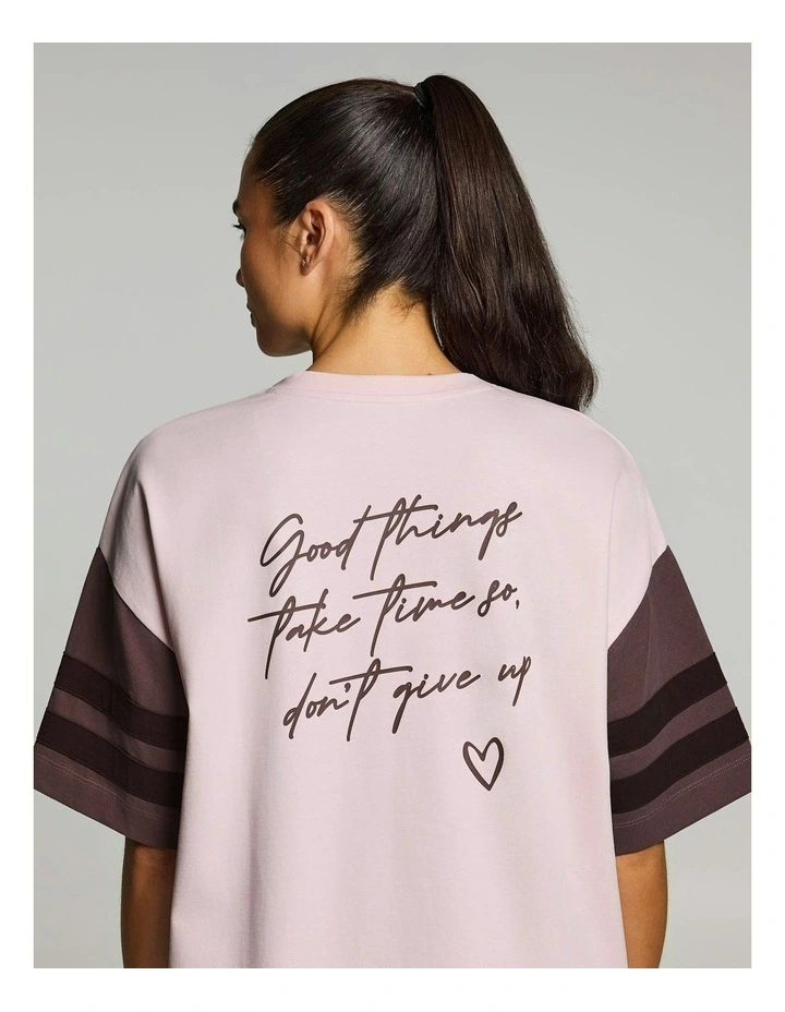 Oversize Blocked Tee Pink Lemonade image 4