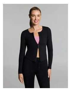 Base One Double Ended Zip Long Sleeve Black