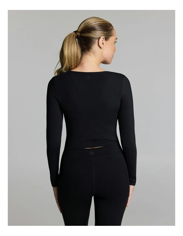 Base One Double Ended Zip Long Sleeve Black image 2