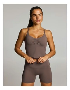 Base One Support Singlet Milk Choc