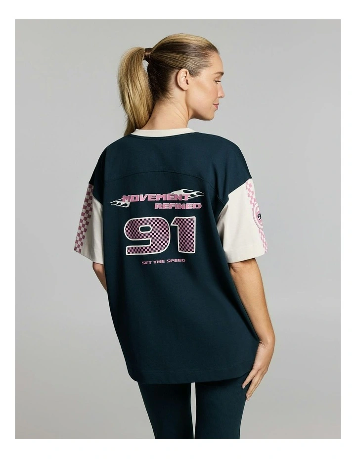 All Star Oversize Tee Teal image 2