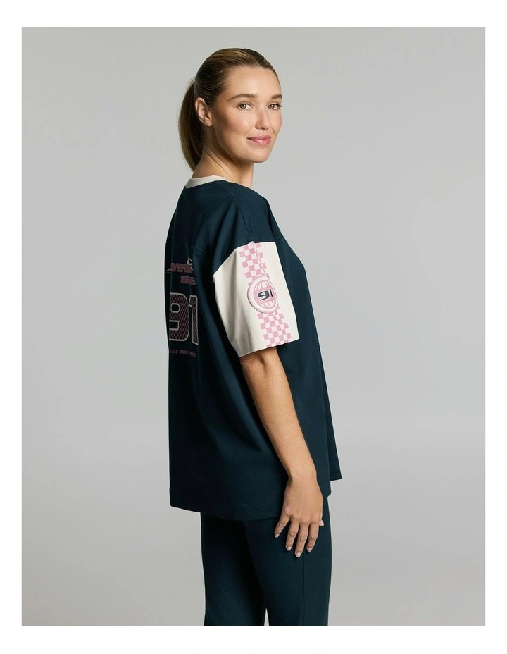 All Star Oversize Tee Teal image 4