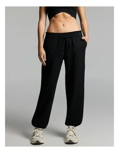 Plush Fleece Jogger Black