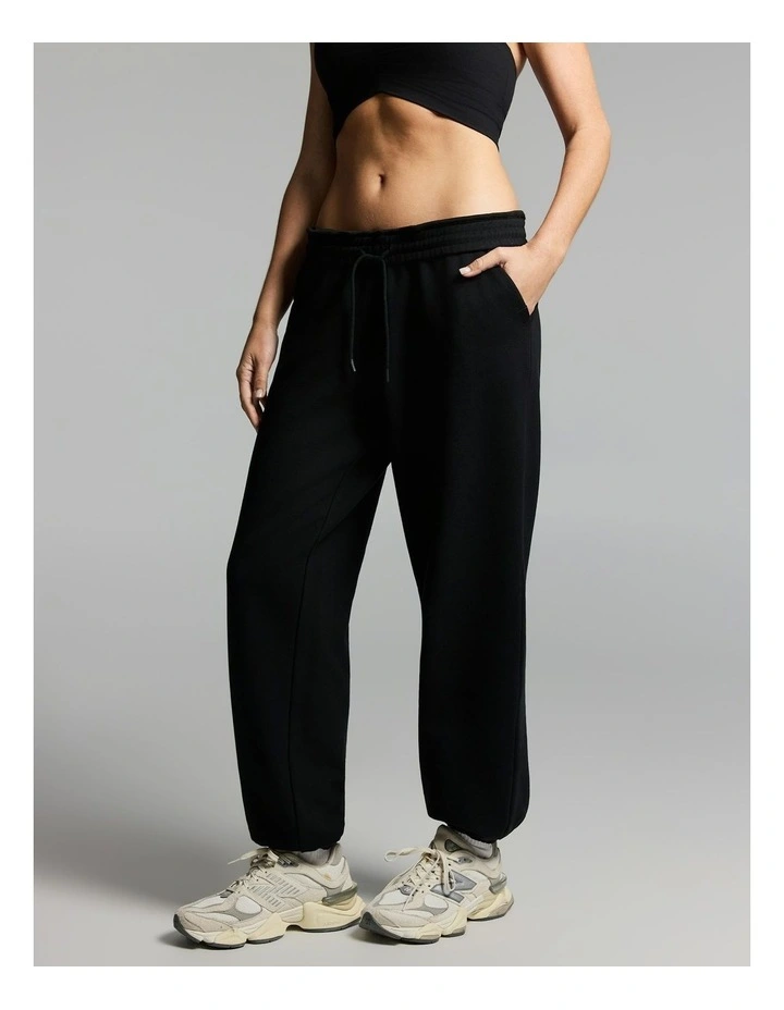 Plush Fleece Jogger Black image 3