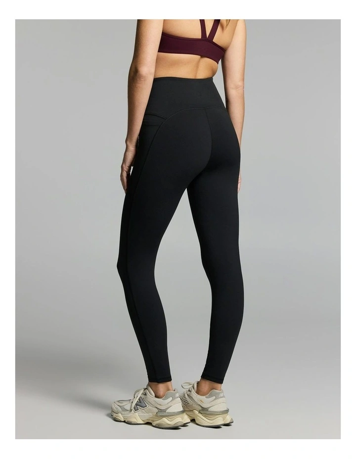 No Front Seam Thermal Full Length Tights Black image 2
