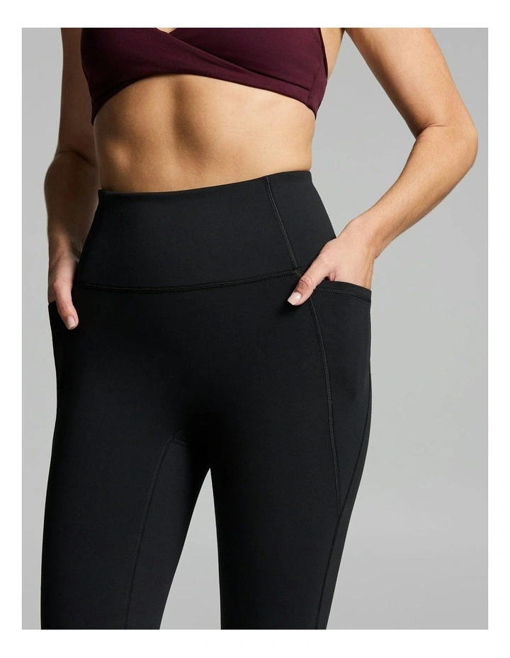 No Front Seam Thermal Full Length Tights Black image 4