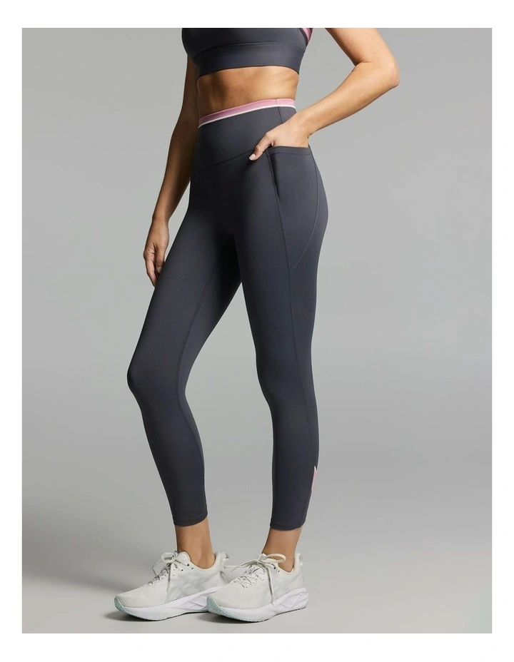 Blocked Pocket Ankle Grazer Tights Zinc image 3