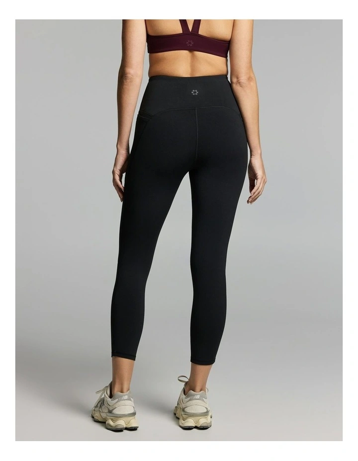 No Front Seam Ankle Grazer Thermal Tights Black image 2