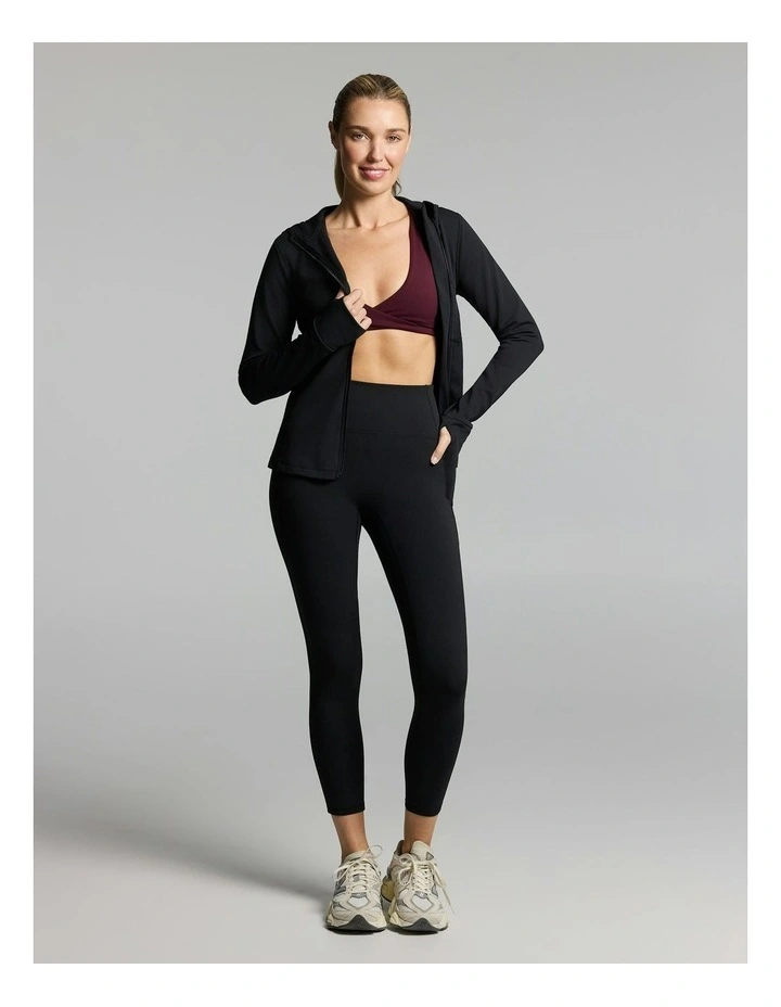 No Front Seam Ankle Grazer Thermal Tights Black image 5