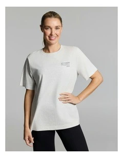 Graphic Tee Light Grey Marle